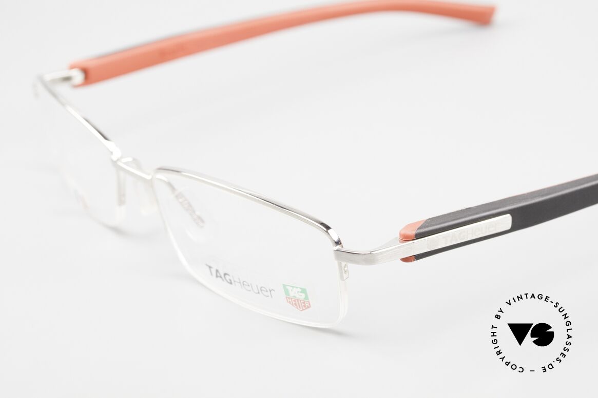 Tag Heuer 8209 Trends Sporty Semi Rimless Glasses, red/black color shall symbolize dynamics / racing, Made for Men