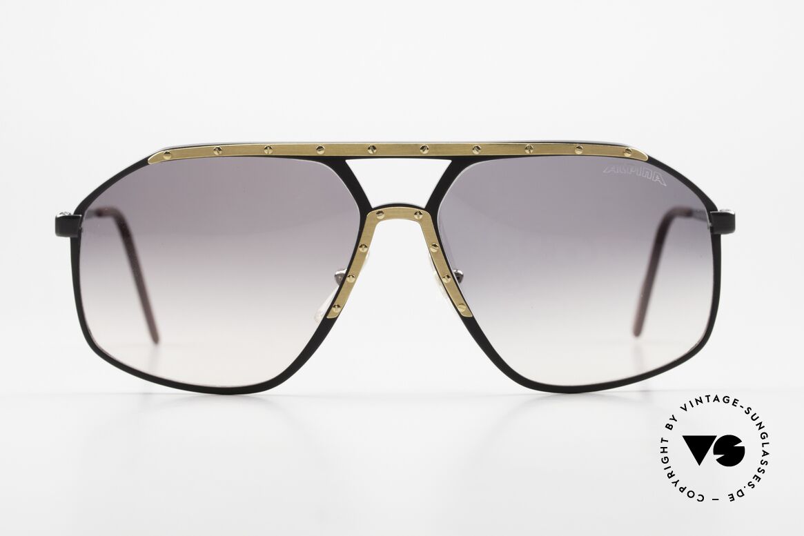 Alpina M1/7 80's Men's Sunglasses XL, famous for the ornamental cover with the 18 screws, Made for Men