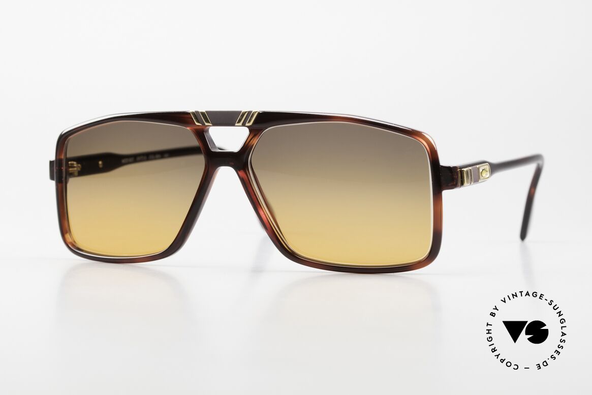 Cazal 637 80's Hip Hop Shades Sunset, West Germany Cazal VINTAGE designer sunglasses, Made for Men