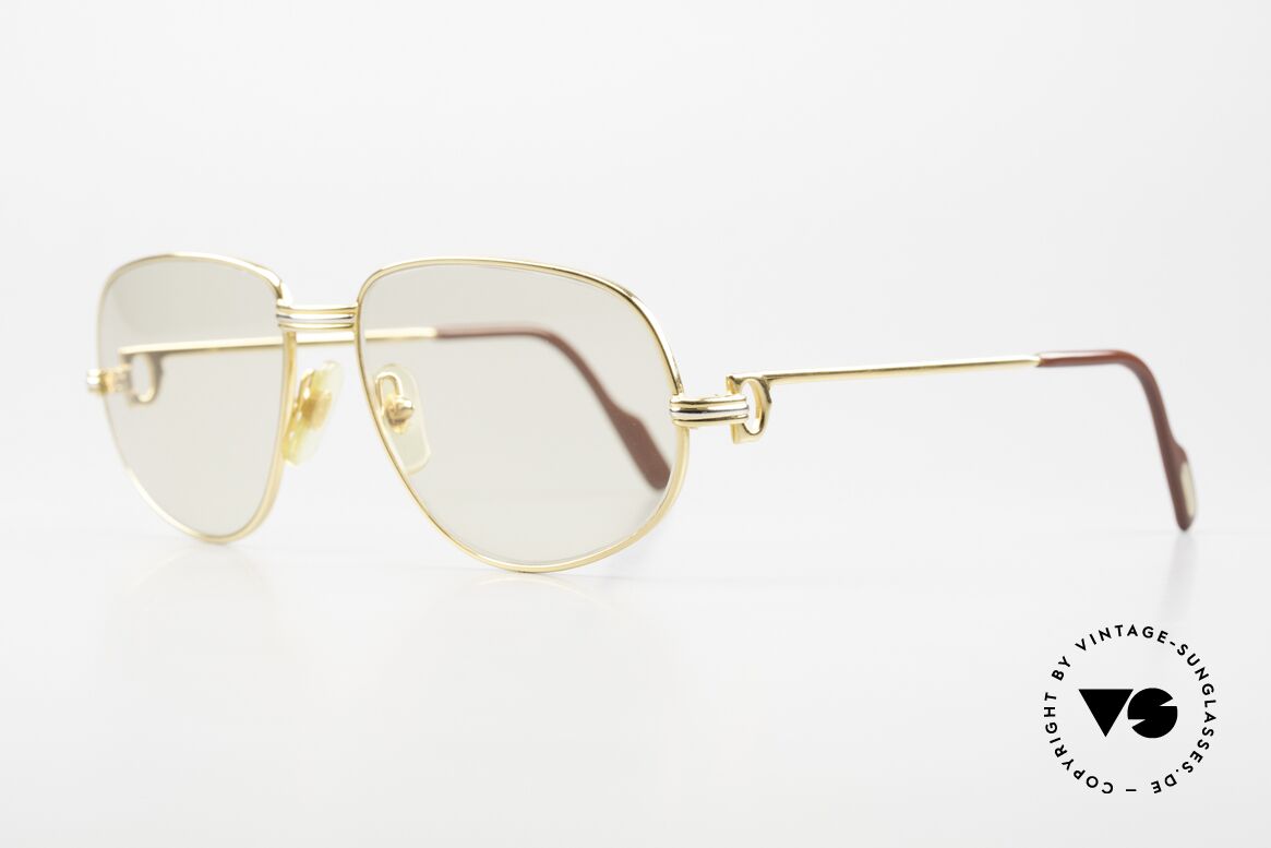 Cartier Romance LC - M Lenses Darken Automatically, this pair (with L. Cartier decor) in medium size 56-16, 130, Made for Men and Women