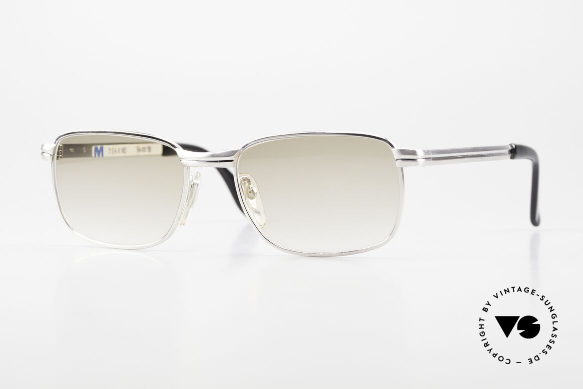 Metzler 7540 Original Old 60's Sunglasses, 1960s glasses from Metzler, white gold doublé, Made for Men