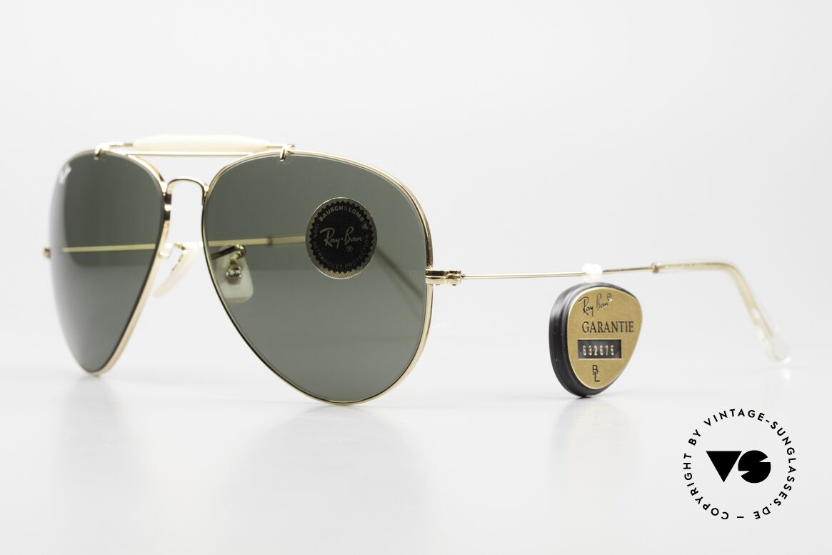 Ray Ban Outdoorsman II Iconic Sunglasses Classic, made in the 70's and 80's by Bausch&Lomb, U.S.A., Made for Men