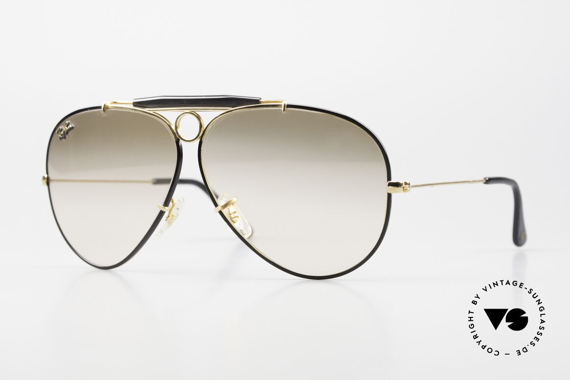 Ray Ban Shooter Precious Metals 24kt GP, costly vintage RAY-BAN B&L aviator sunglasses, Made for Men