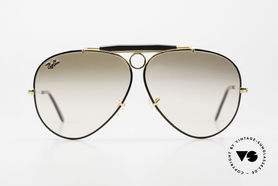 Ray Ban Shooter Precious Metals 24kt GP, rare 'Precious Metals' special edition; 62mm size, Made for Men