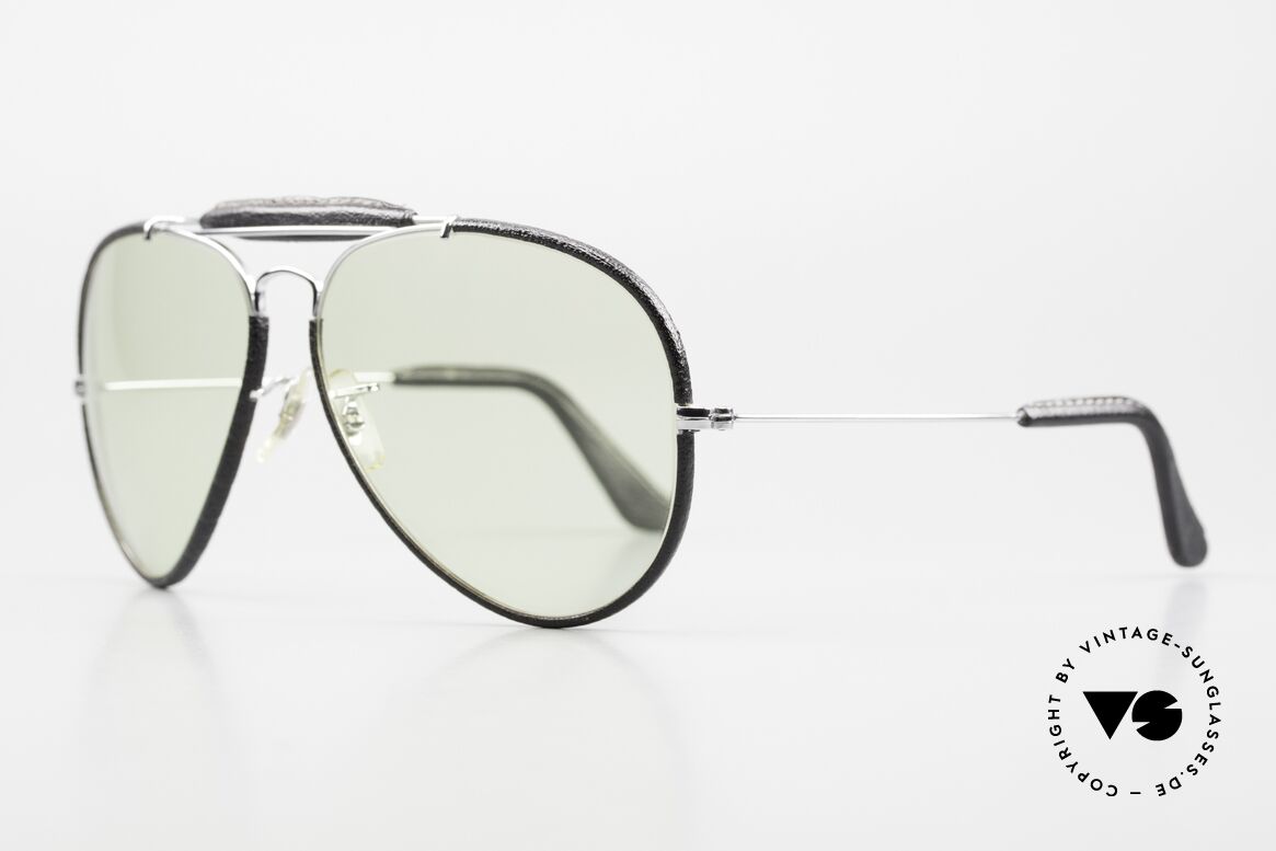 Ray Ban Outdoors II Leathers Changeable B&L Sun Lenses, orig. Bausch&Lomb mineral lenses (100% UV protection), Made for Men