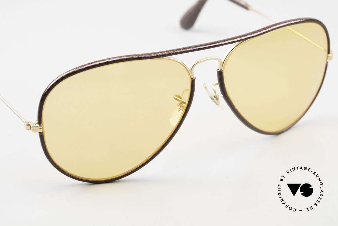 Ray Ban Large Metal II Leathers Changeable USA, unworn vintage shades (true collector's item, worldwide), Made for Men