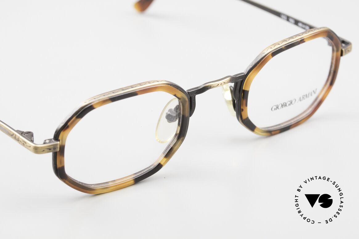 Giorgio Armani 143 Octagonal Vintage Glasses, NO RETRO EYEGLASSES, but true 80's commodity, Made for Men and Women