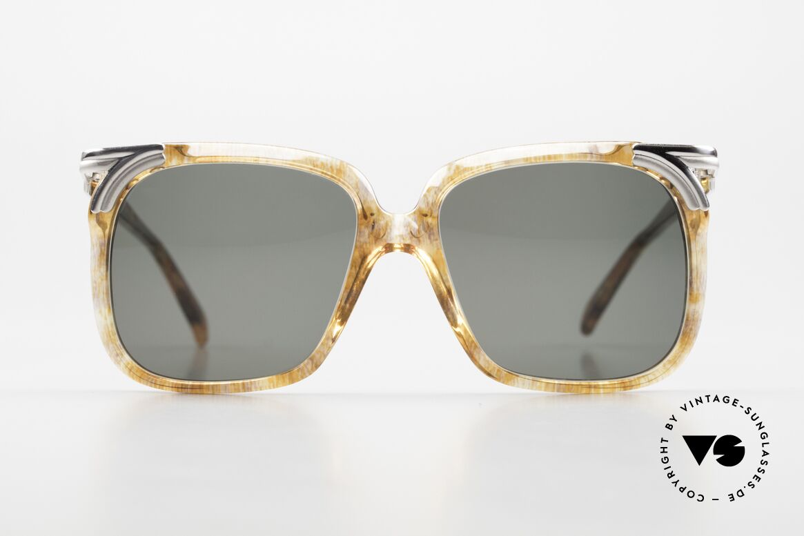 Cazal 112 70's Vintage Sunglasses, great vintage colors in the semi-transparent frame, Made for Women