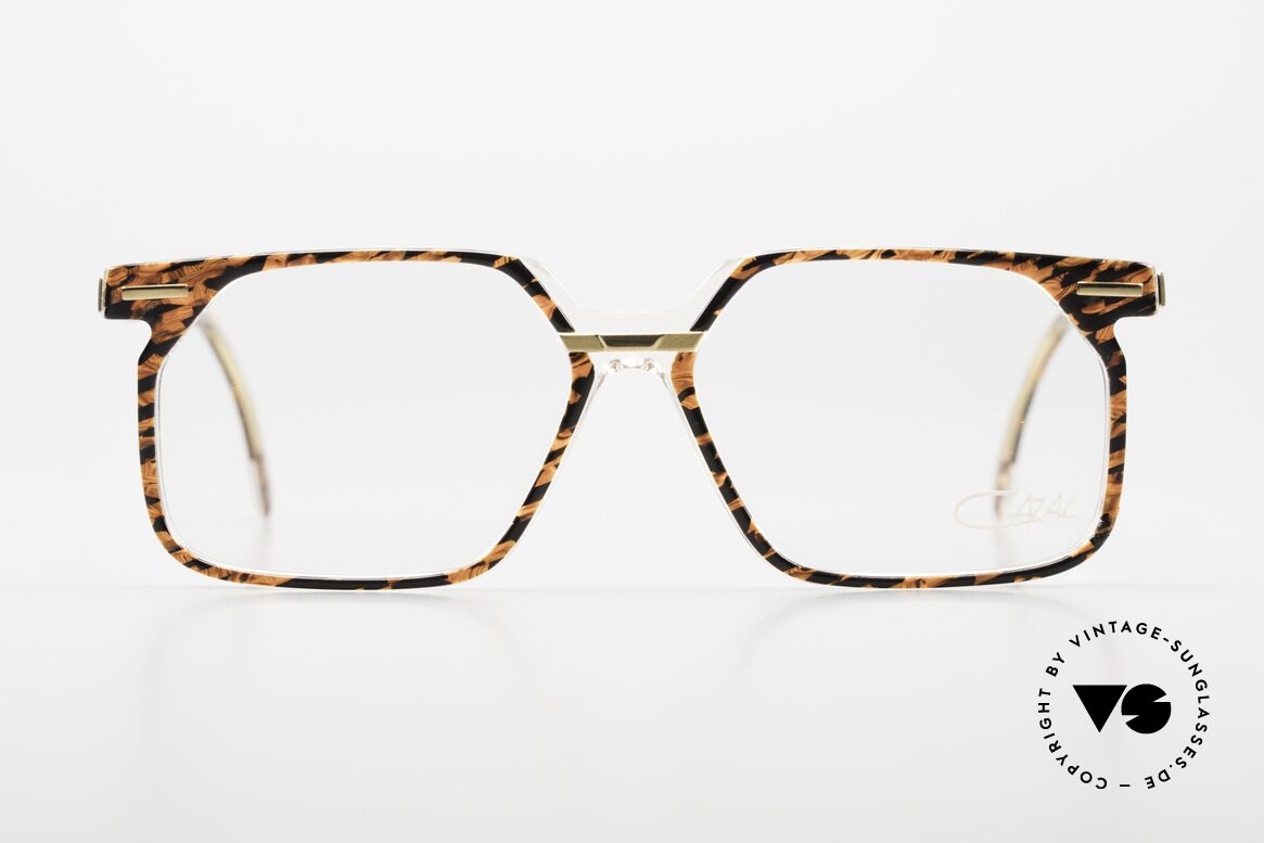 Cazal 646 Old Original Designer Frame, complex pattern in the semi-ransparent acetate, Made for Men