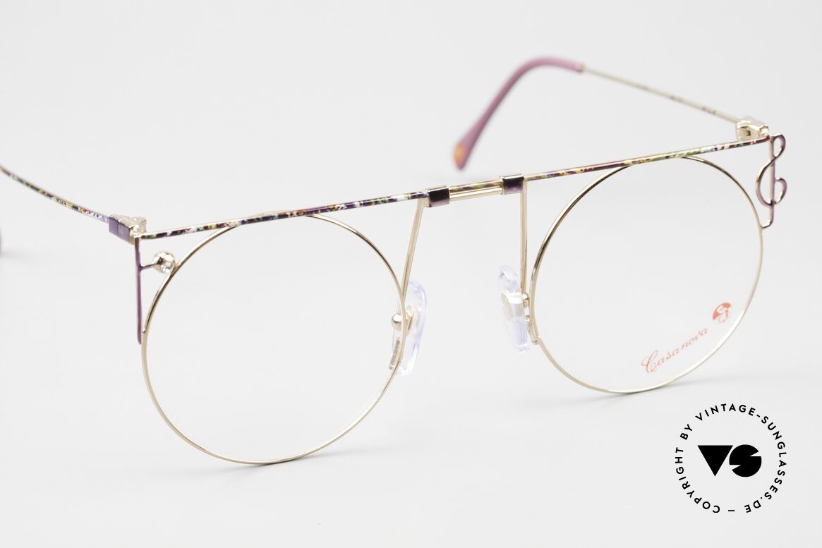 Casanova MTC 8 With Glittering Rhinestone, NOS - unworn (like all our artful vintage 90's frames), Made for Women