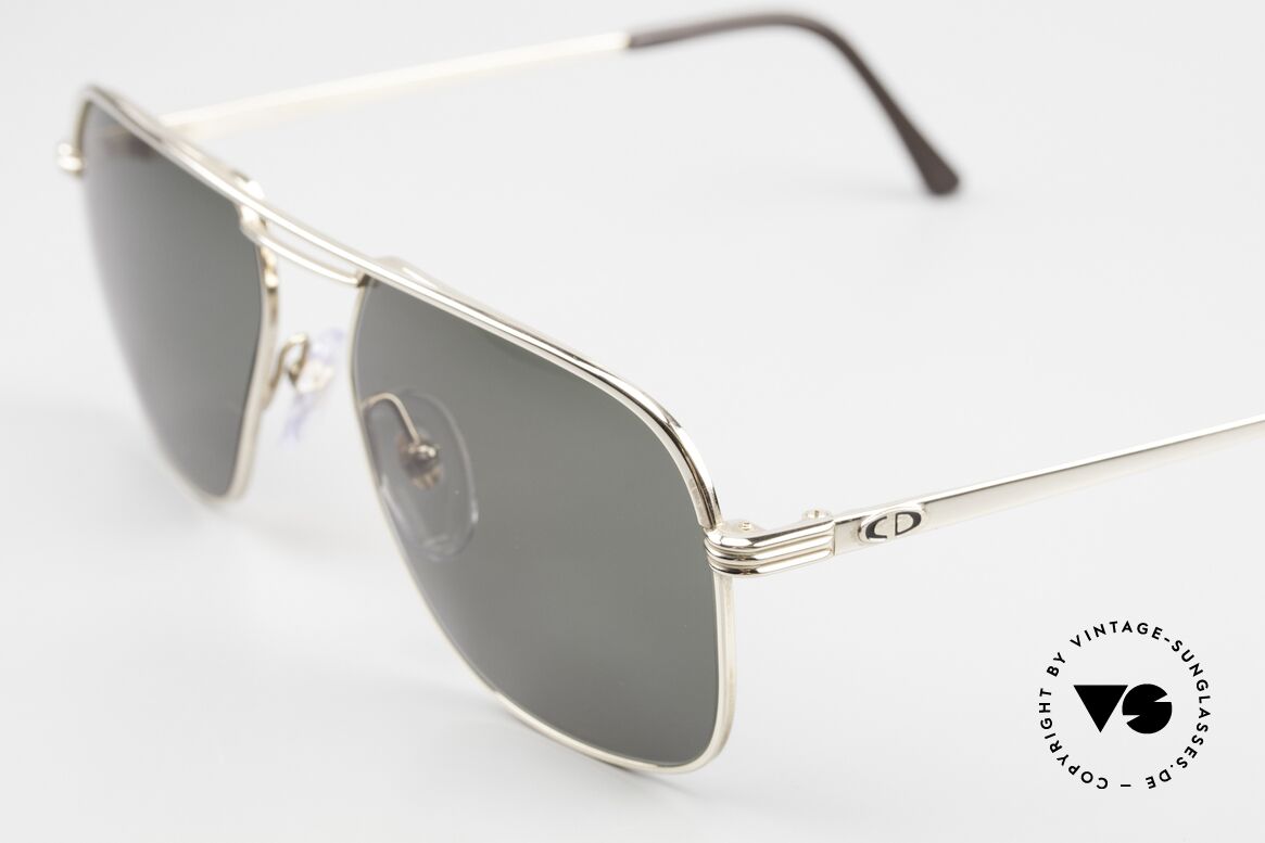 Christian Dior 2322 Iconic 80's Monsieur Series, with dark-green CR39 sun lenses (100% UV protection), Made for Men