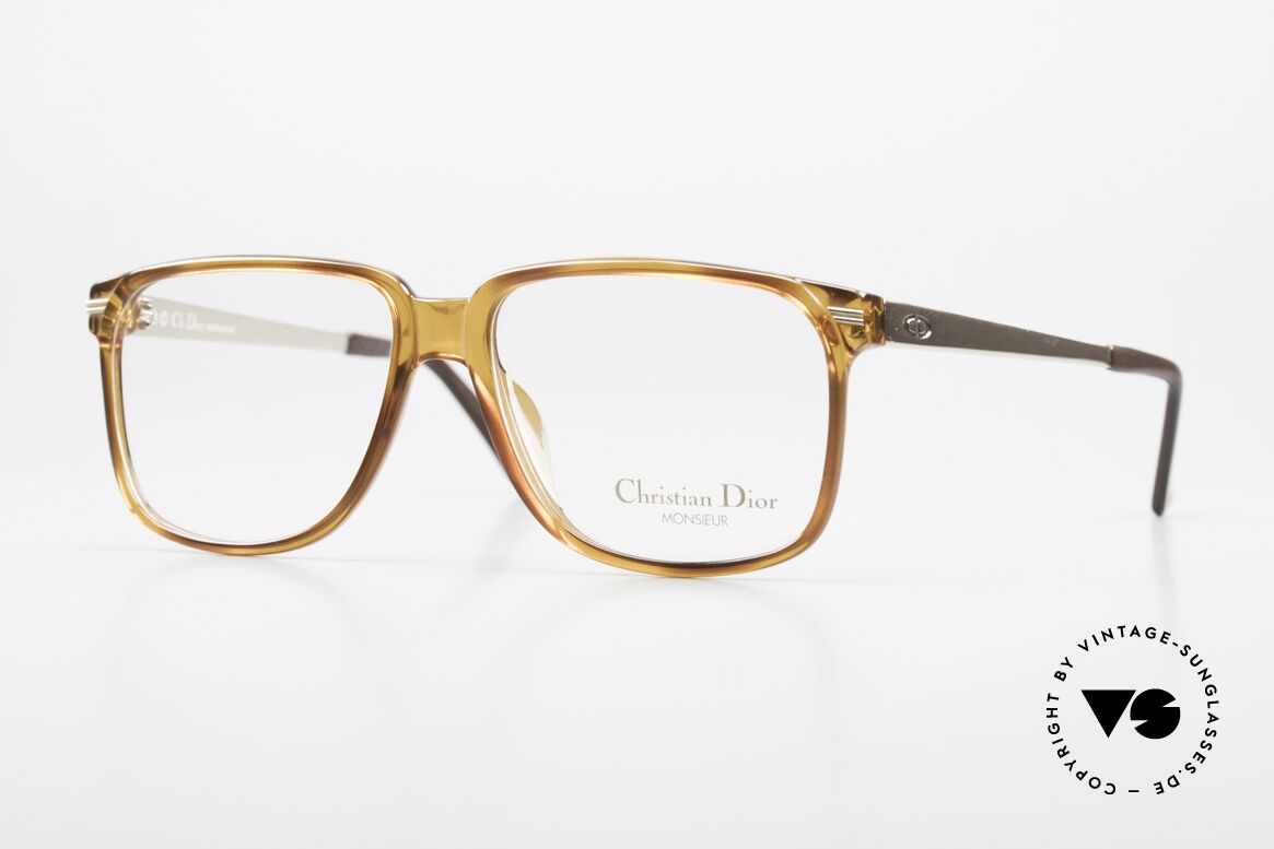 Christian Dior 2460 80's Frame Monsieur Series, striking frame design by Chr. Dior from 1989, Made for Men