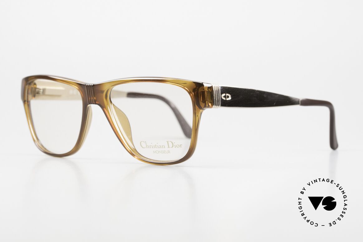 Christian Dior 2406 Vintage 80's Frame Square, extremely robust & striking (distinctive Dior Monsieur), Made for Men