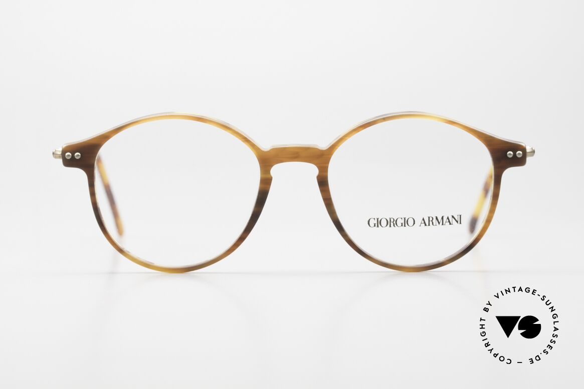 Giorgio Armani 362 90's Men's Eyeglasses Panto, timeless Giorgio ARMANI designer eyeglasses; 47-17, Made for Men