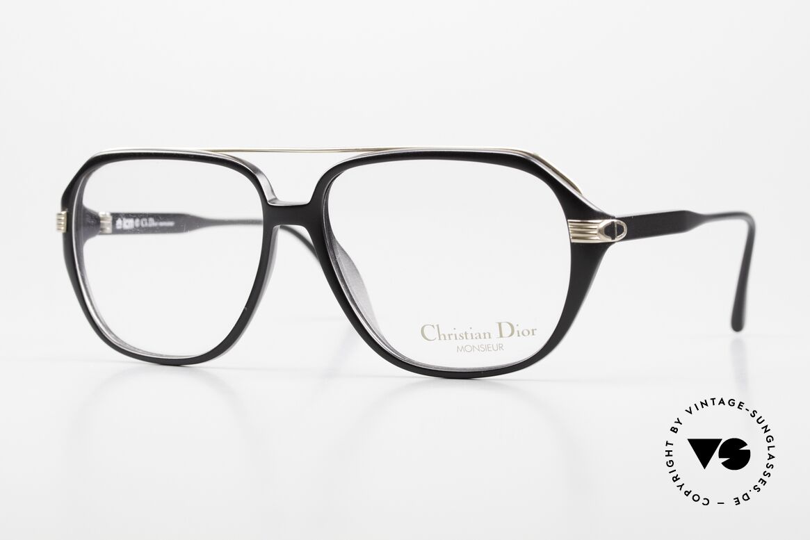 Christian Dior 2442 80's Men's Frame Monsieur, masculine cool design by Christian Dior from 1988, Made for Men