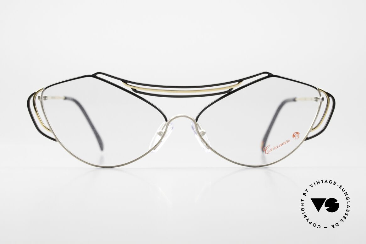 Casanova LC9 Fancy 80's Art Eyeglasses, great combination of colors, shape & functionality, Made for Women