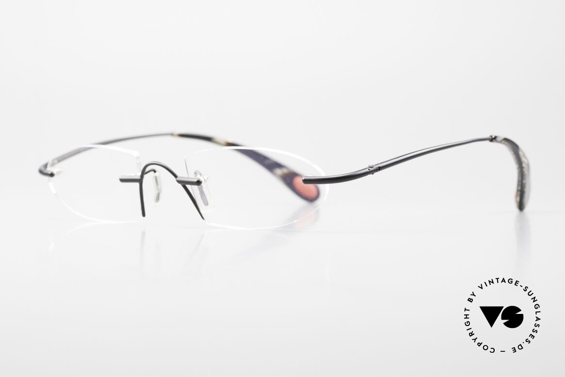 Bugatti 356 Odotype Rimless Designer Frame Men, ergonomic metal frame with spring hinges, Made for Men