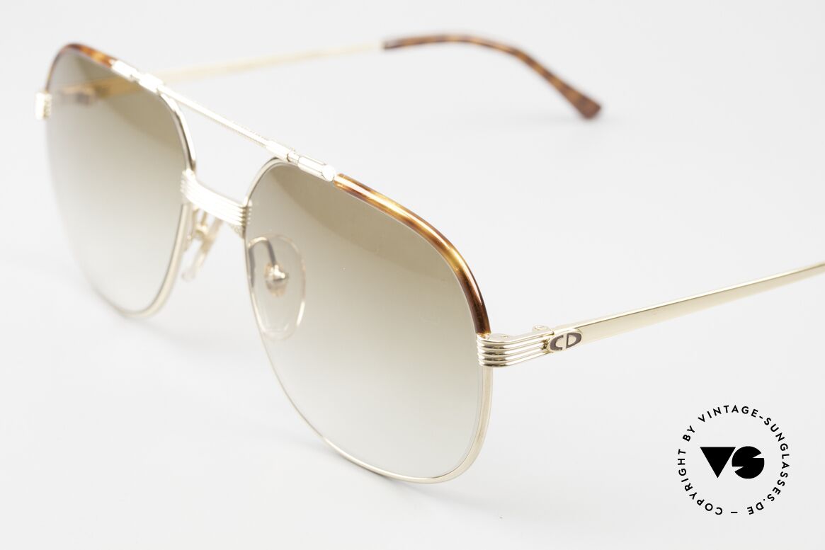 Christian Dior 2487 1989's Men's Shades Large, HARD GOLD-PLATED, monolithic, You must feel this!, Made for Men