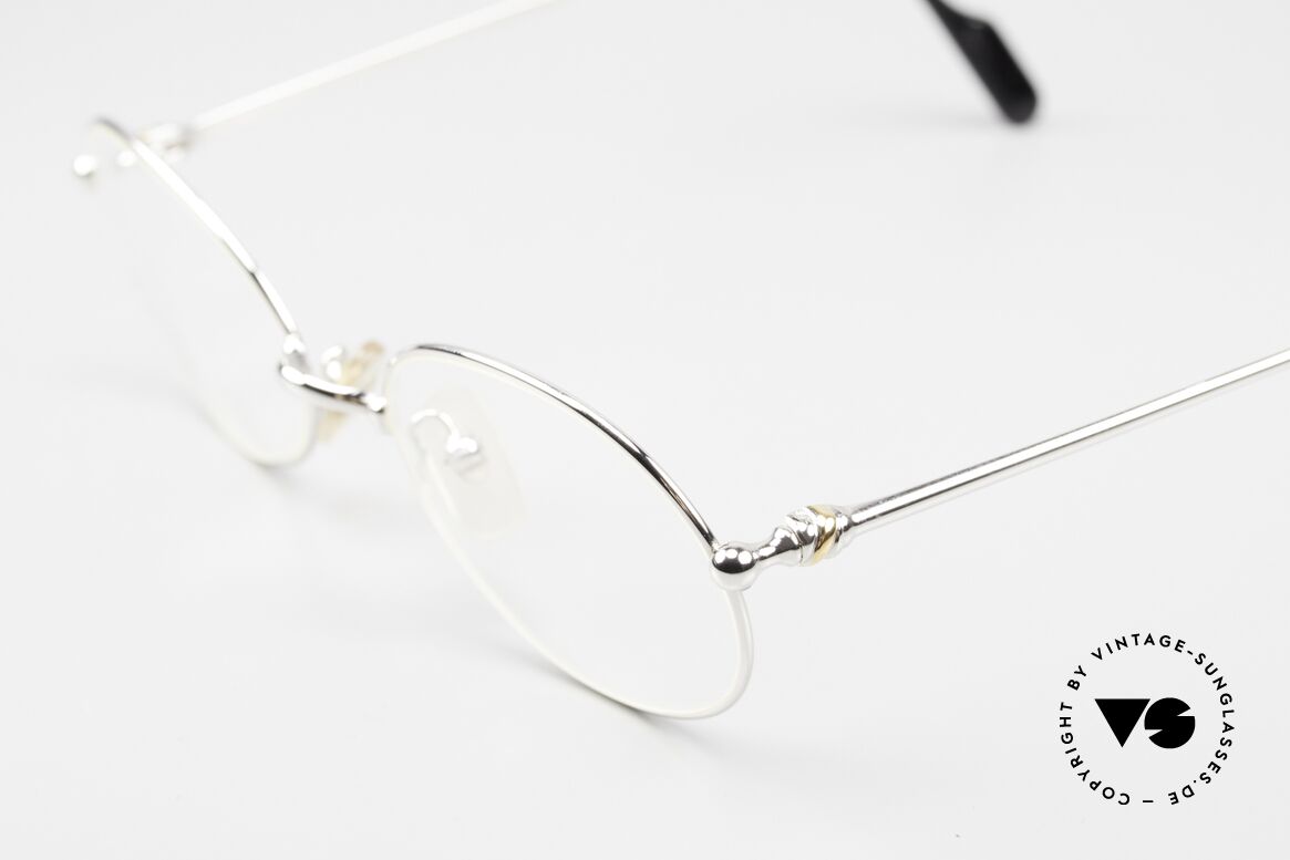 Glasses Cartier Saturne M Platinum Plated 90 s Frame