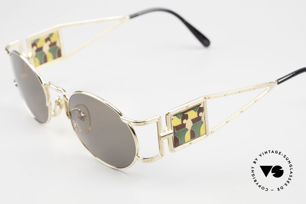 Jean Paul Gaultier 56-4672 Artful 90's Sunglasses Oval, never worn (like all our Haute Couture sunglasses), Made for Men and Women