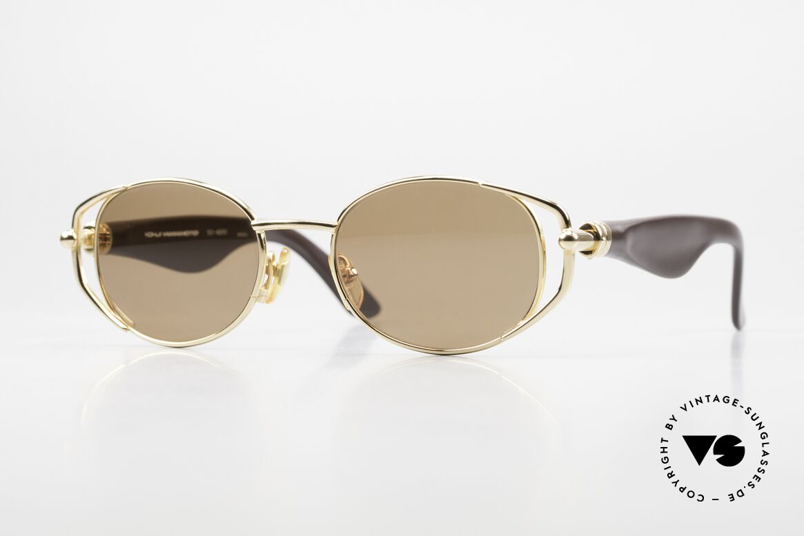 Yohji Yamamoto 52-4203 Designer Shades Made in Japan, unique vintage sunglasses by Yohji Yamamoto of the 90s, Made for Women