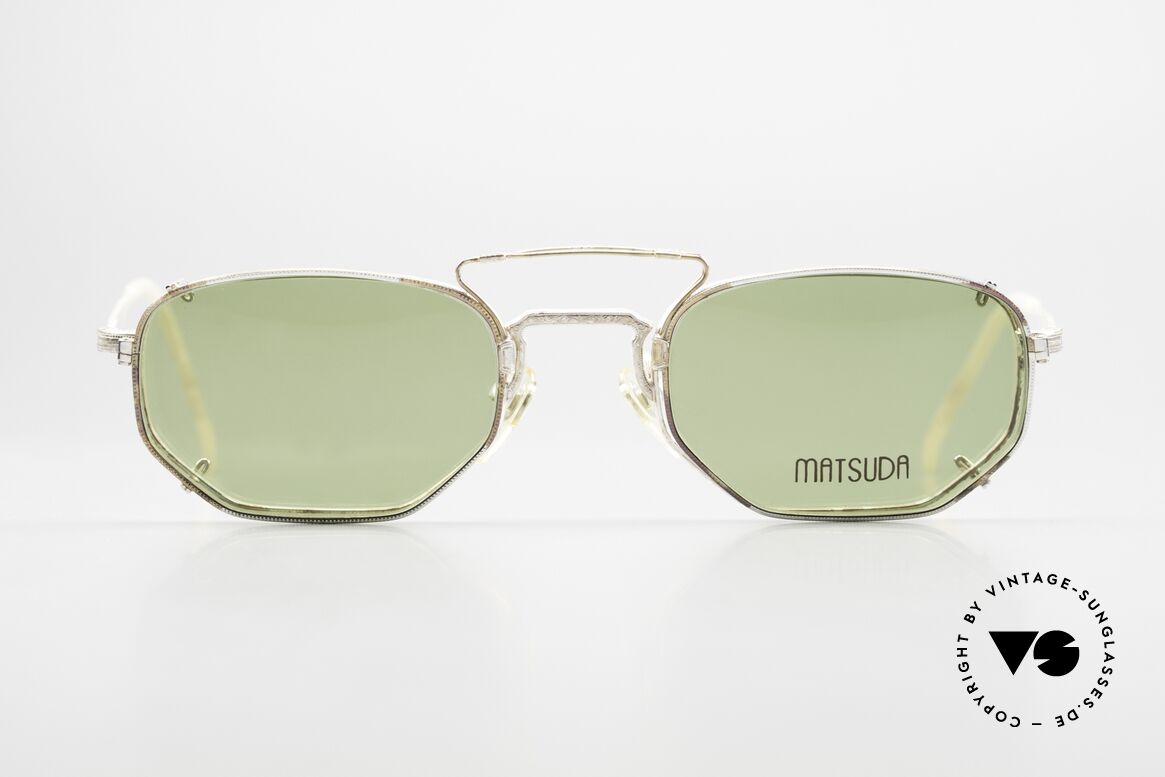 Matsuda 2866 Vintage Frame With Patina, vintage Matsuda designer eyeglasses from the 90s, Made for Men and Women
