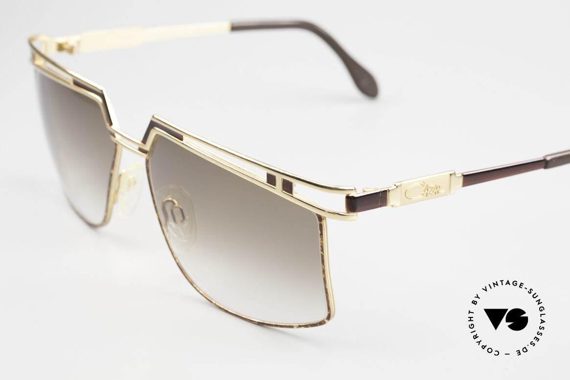 Cazal 957 80's West Germany Shades, code 33: brown mottled frame & brown gradient lenses, Made for Men and Women