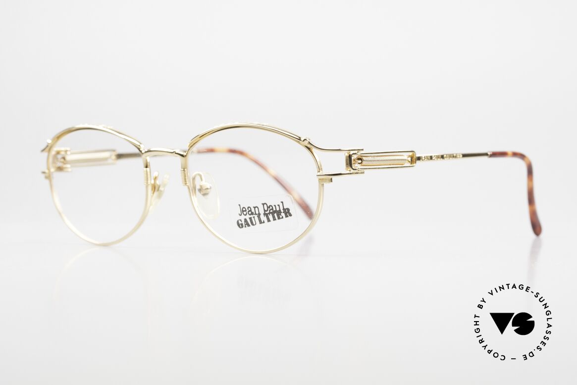 Jean Paul Gaultier 55-5109 2Pac Eyeglasses From 1996, brilliant locking flap-mechanism at the temple hinges, Made for Men and Women