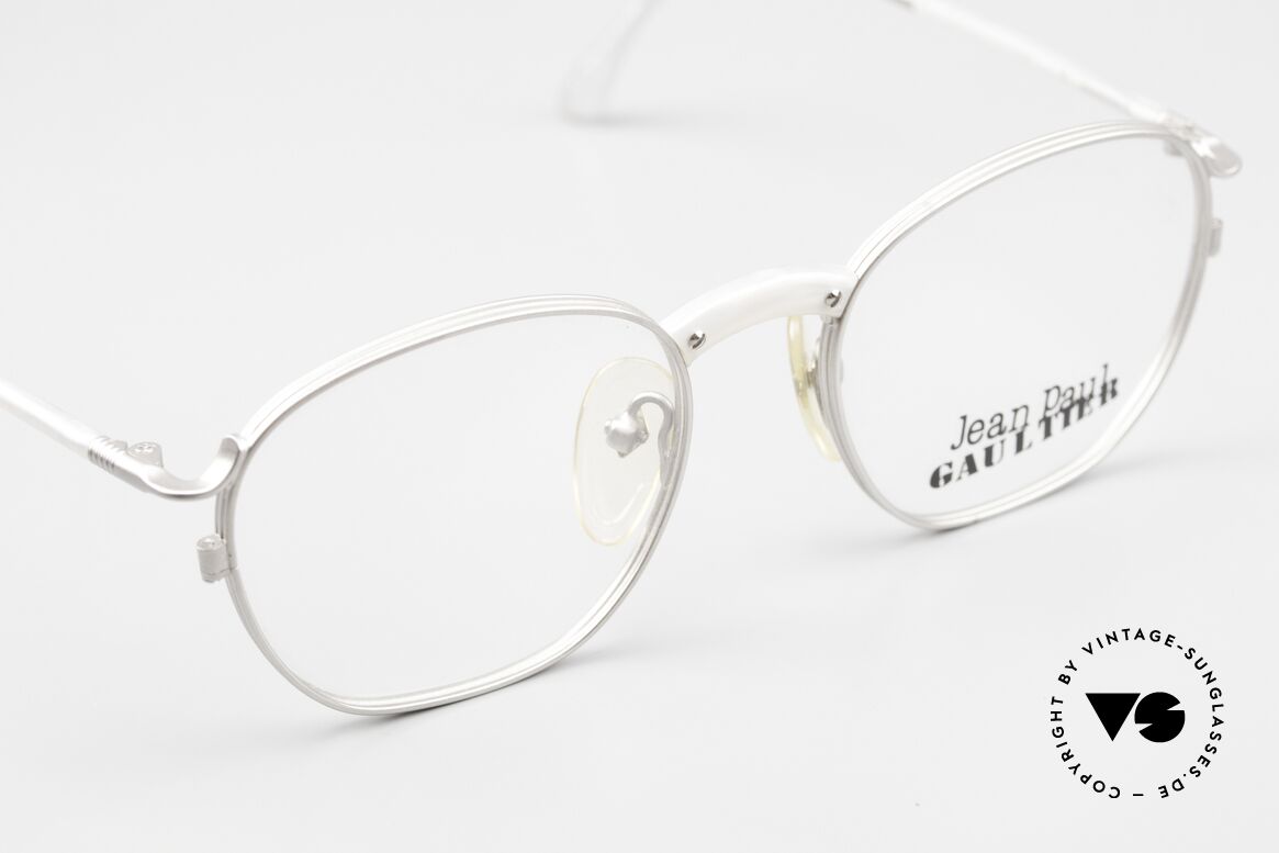 Jean Paul Gaultier 55-1271 High-End Titanium Frame, NO RETRO FRAME, but a rare 30 years old ORIGINAL, Made for Men and Women