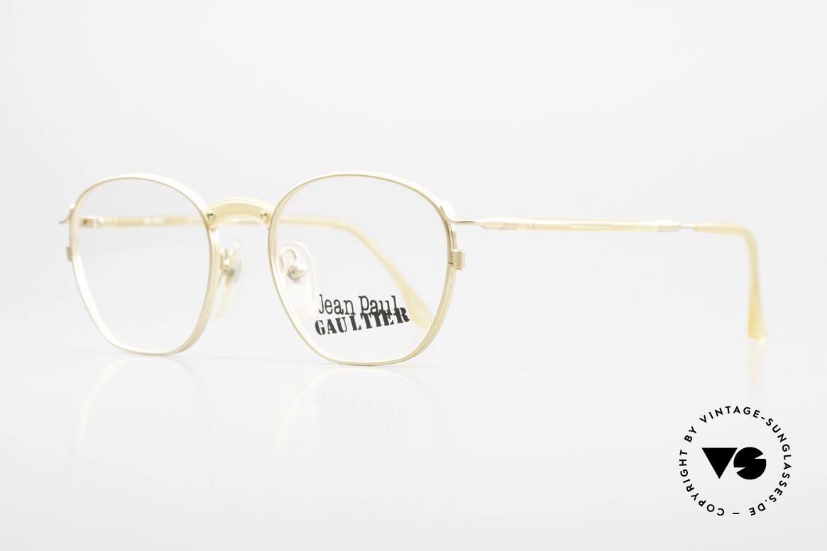 Jean Paul Gaultier 55-1271 Gold-Plated Vintage Glasses, a timeless classic (top-notch) GP = GOLD PLATED!, Made for Men and Women