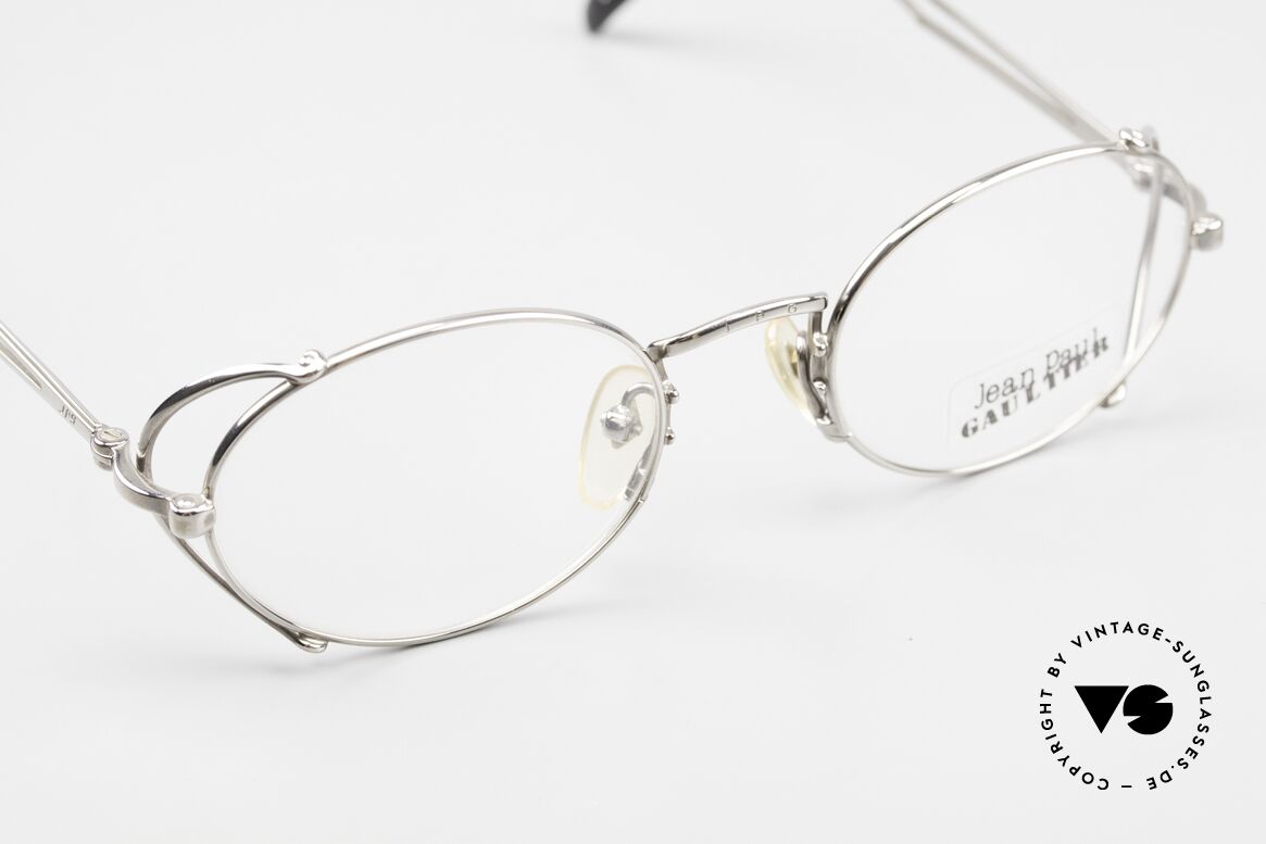 Jean Paul Gaultier 55-3175 Tupac Shakur 2Pac Glasses, platinum-plated luxury eyeglasses with orig. case!, Made for Men