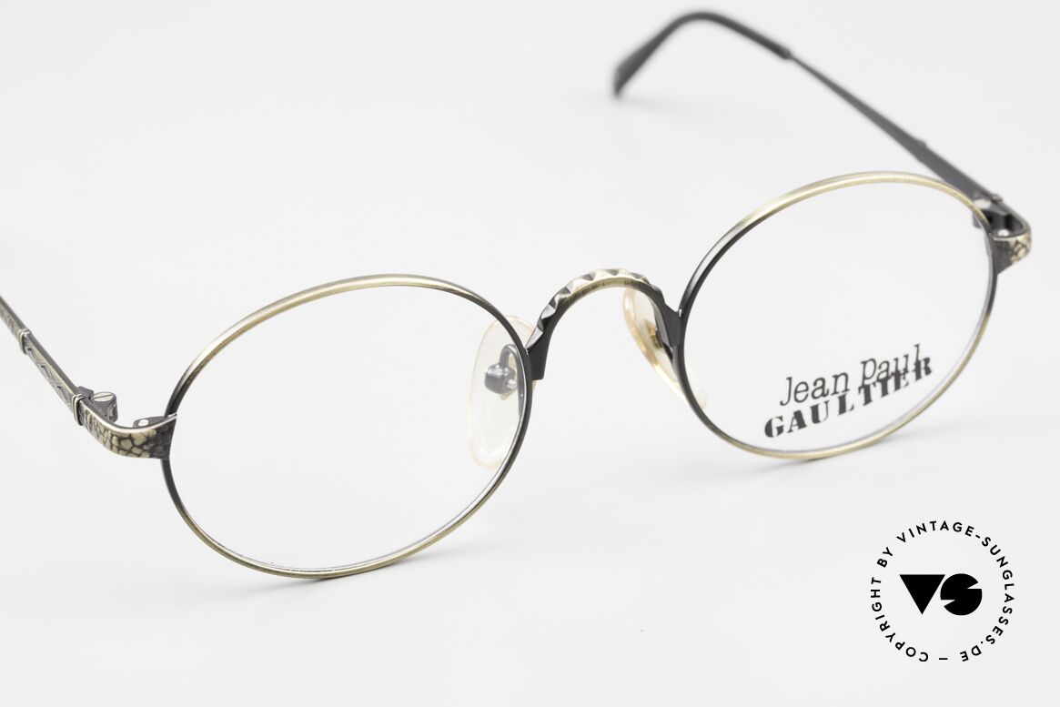 Jean Paul Gaultier 55-9672 Oval 1990's JPG Eyeglasses, NO RETRO SPECS, but an old 90s JPG Original, Made for Men and Women