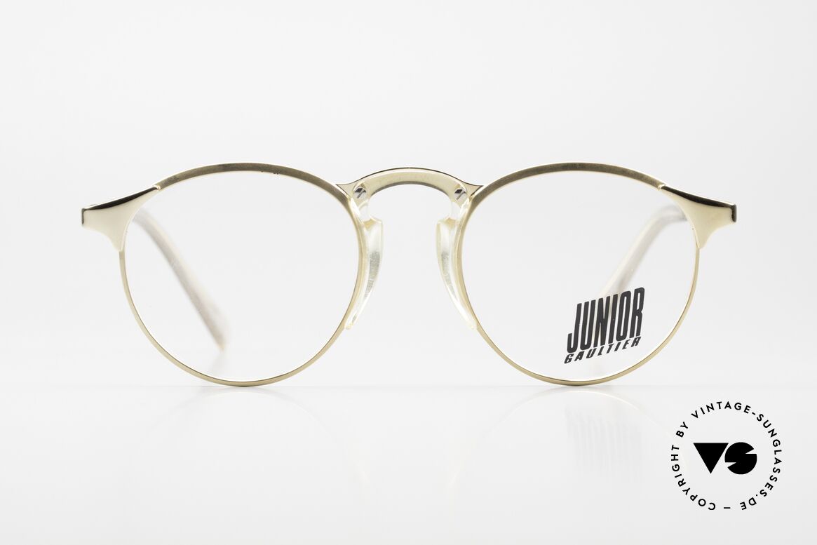 Jean Paul Gaultier 57-0174 Rare 90's Panto Eyeglasses, classic 'panto style' refined as unique designer piece, Made for Men and Women