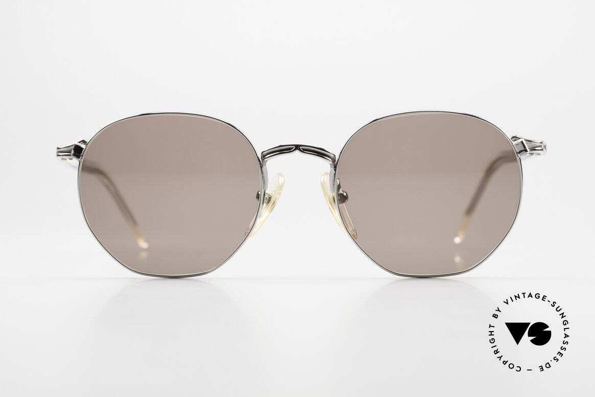 Jean Paul Gaultier 58-2271 Round Panto Sunglasses, great combination of materials; made in JAPAN, Made for Men and Women