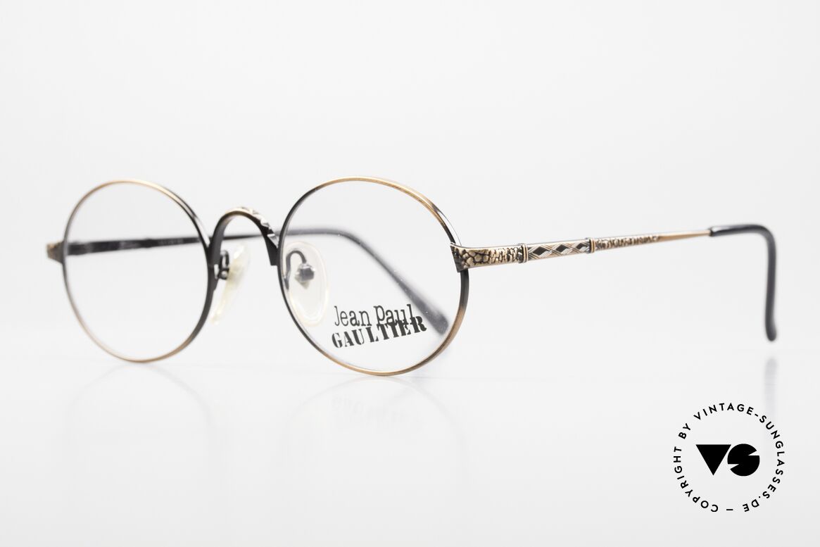 Jean Paul Gaultier 55-9672 Rare Vintage Designer Frame, 'smoke bronze' finish & with orig. demo lenses, Made for Men and Women