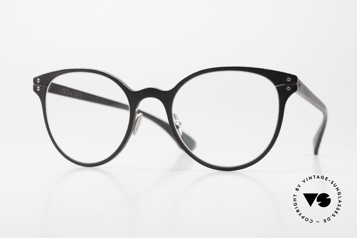 Lucas de Stael Minotaure Thin 05 Leather Covered Eyeglasses, LUCAS de STAËL, Minotaure MT05, size 50/21, col. 18, Made for Women
