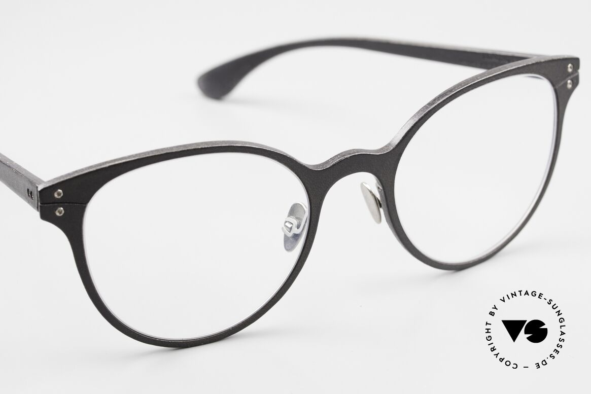 Lucas de Stael Minotaure Thin 05 Leather Covered Eyeglasses, from 2017 but unworn (delivered in a case by de Staël), Made for Women