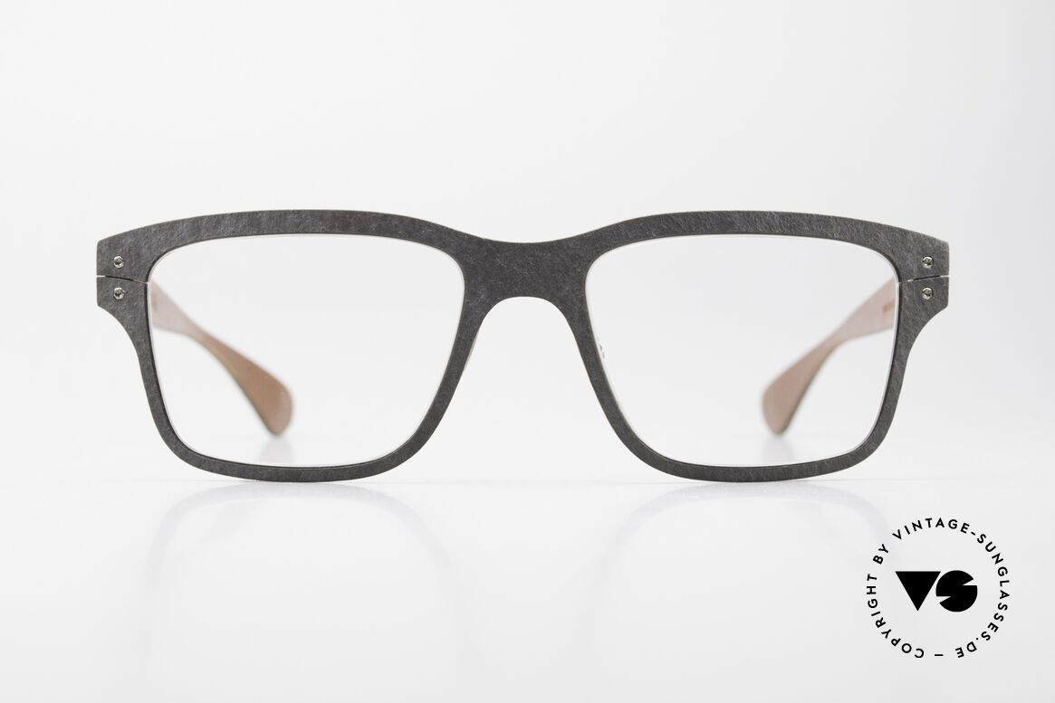 Lucas de Stael Stratus Thin 12 Frame With Leather Cover, LUCAS de STAËL, Stratus Thin 12, size 51/20, col. 04, Made for Men