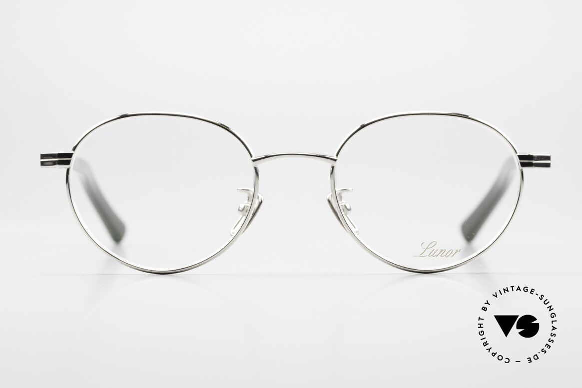 Lunor Prestige I A 03 Platinum-Plated Titan Frame, LUNOR Prestige eyeglasses: fullrim titanium frame, Made for Men and Women