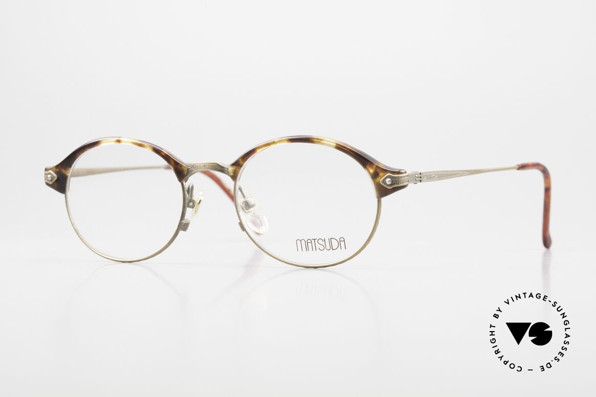 Matsuda 2831 Old Made in Japan Quality, panto vintage eyeglasses by Matsuda from the early 90s, Made for Men and Women