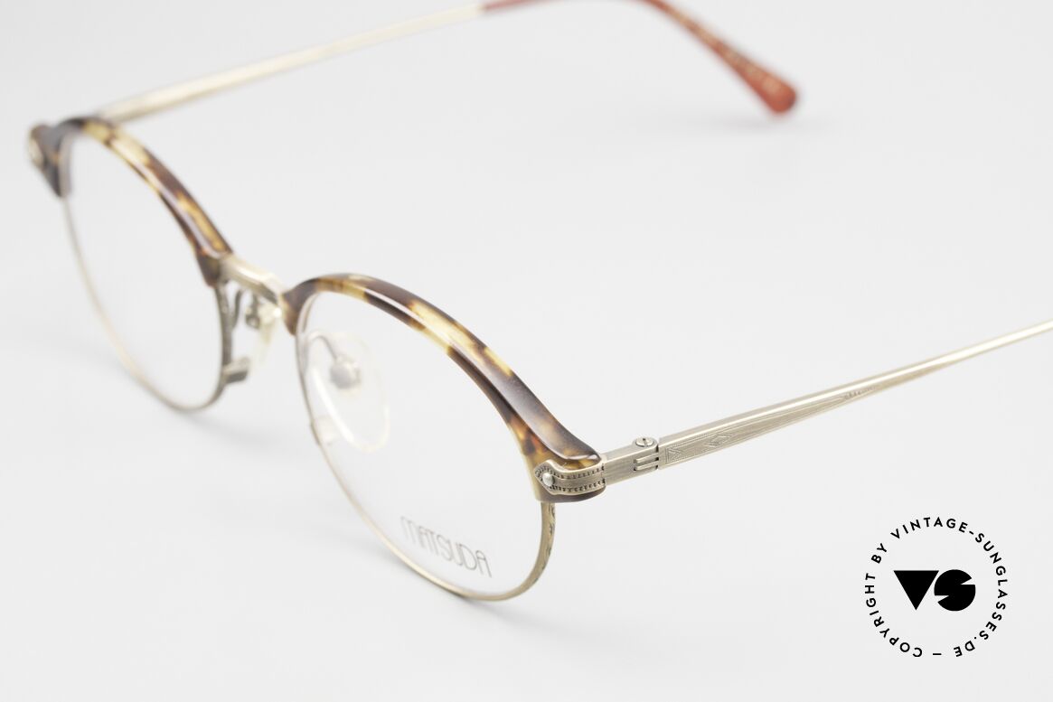 Matsuda 2831 Old Made in Japan Quality, striking design around the frame bridge; M size 48-18, Made for Men and Women