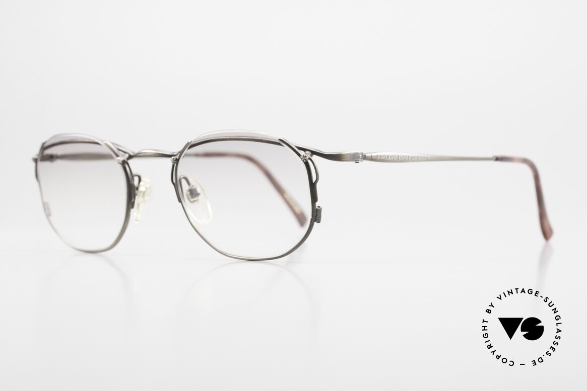 Matsuda 2856 Extraordinary Vintage Frame, gray-gradient sun lenses are semi-rimless mounted, Made for Men and Women