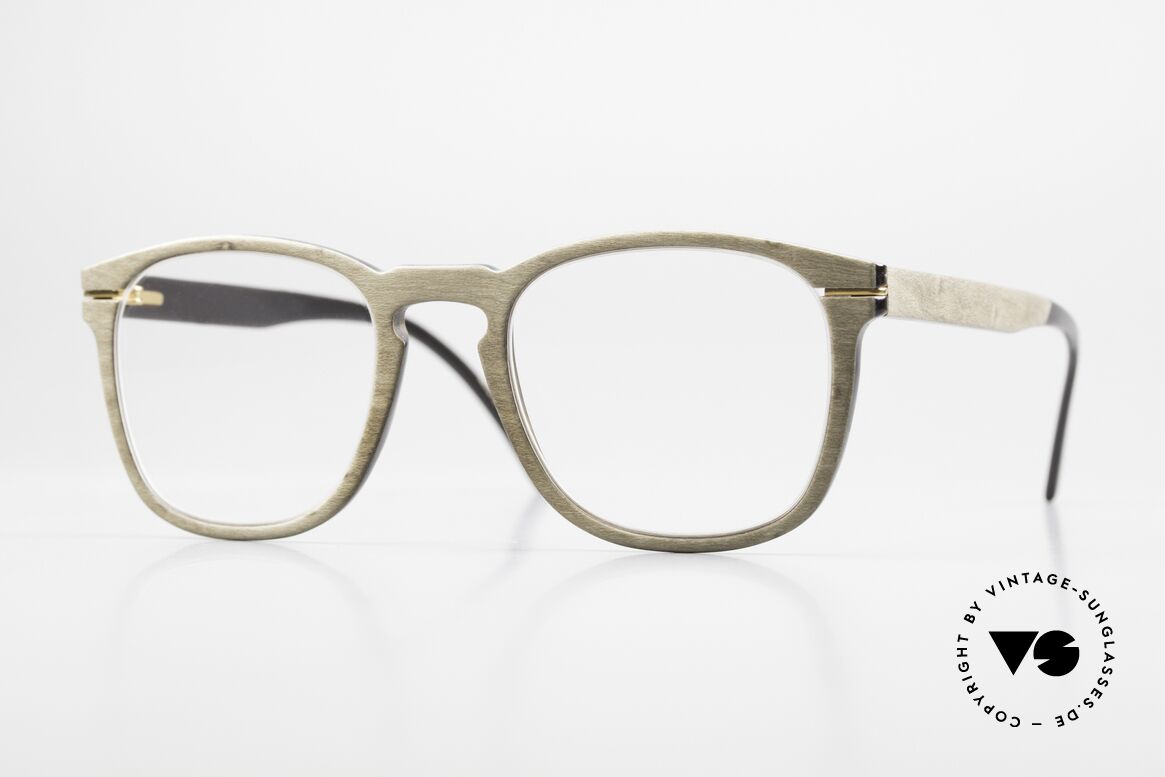 Hoffmann V7754 Horn And Wood Eyeglasses, Hoffmann Natural Eyewear glasses SN LW147 GG E08, Made for Men and Women