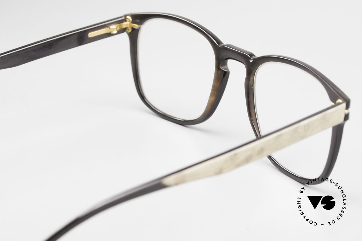 Hoffmann V7754 Horn And Wood Eyeglasses, Size: small, Made for Men and Women