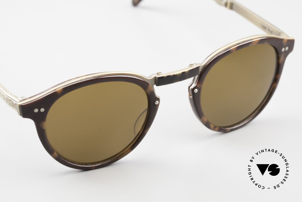 Matsuda 2811 Folding Panto Sunglasses, costly 'design elements' decorate the frame (work of art), Made for Men and Women