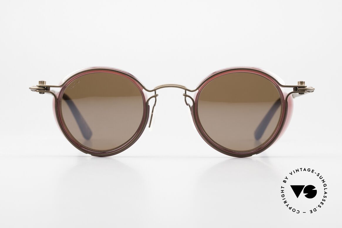 Tavat Blinder Insides Shades Steampunk, from the SOUPCAN Collection in bronze burgundy, Made for Men and Women