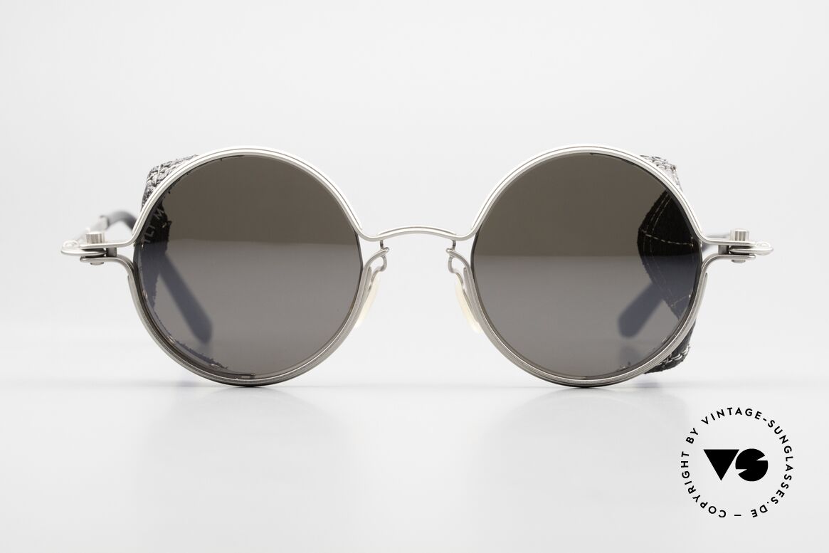 Tavat Glacier Steampunk Insides Shades, SOUPCAN Collection with Leather Side Shields, Made for Men and Women