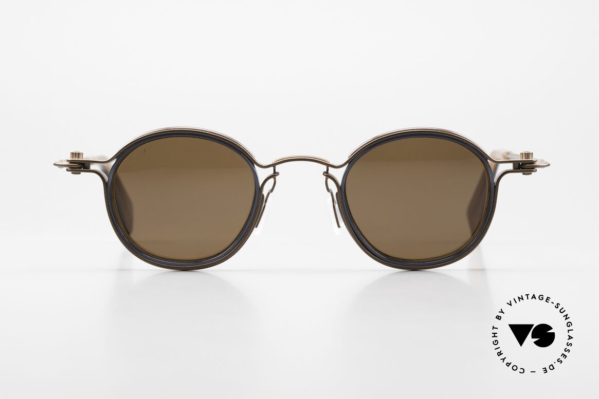 Tavat Pantos Steampunk Style Sunglasses, SOUPCAN Collection in bronze/brown & gray/blue, Made for Men and Women