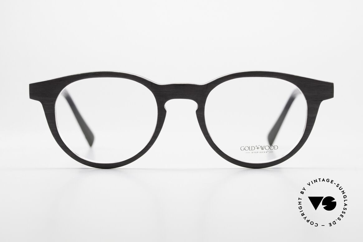 Gold & Wood Sirius 01 Luxury Frame Panto Design, c03: grey oak / ebony tanganyika / burgundy bolivar, Made for Men and Women