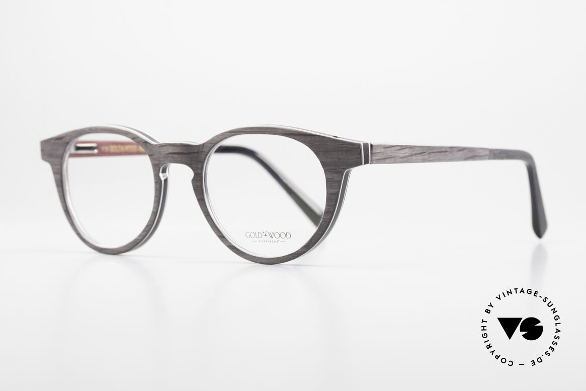 Gold & Wood Sirius 01 Luxury Frame Panto Design, the CREDO: elegance, timelessness, craftsmanship!, Made for Men and Women